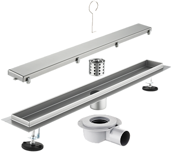 Трап для душа под плитку 40 см Savol S-DL01L-40