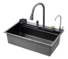 Многофункциональная кухонная мойка Savol S-SC003Q графит