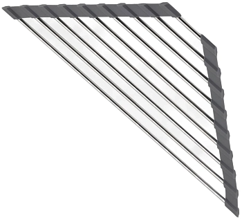 Складная сушилка-решетка на раковину угловая Fmark FS-PJ-004