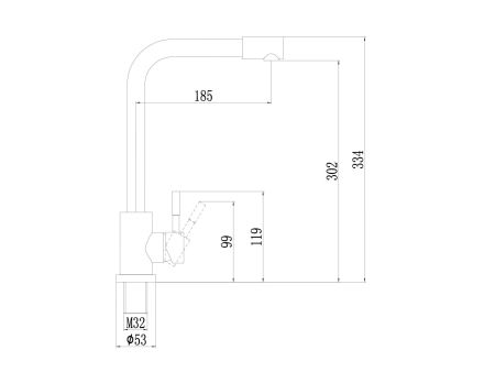 Смеситель для кухни Fmark FS8233Q в наличии — каталог смесителей оптом