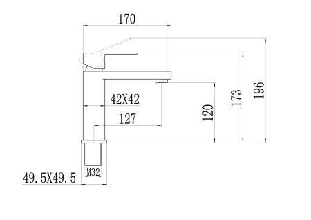 Смеситель для раковины Fmark FS8701H в наличии — каталог смесителей оптом