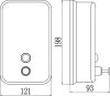 Дозатор для жидкого мыла 1 л Savol S-00403