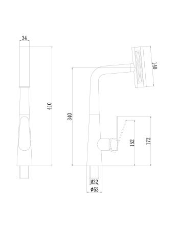 Смеситель для кухни Fmark FS8277H в наличии — каталог смесителей оптом