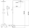 Изображение  Душевая стойка Fmark FS8645-1H — фото товара