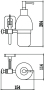 Дозатор для жидкого мыла с настенным держателем Savol S-006431