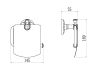 Держатель для туалетной бумаги с крышкой Savol S-005851C