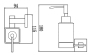 Дозатор для жидкого мыла с настенным держателем Savol S-06531A