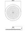 Лейка для верхнего душа из нержавейки (цвет сатин) 25×25 см Fmark FS-000Y10L